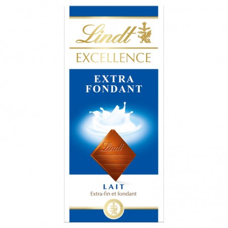 LINDT Chocolat au lait extra fin et fondant 100g