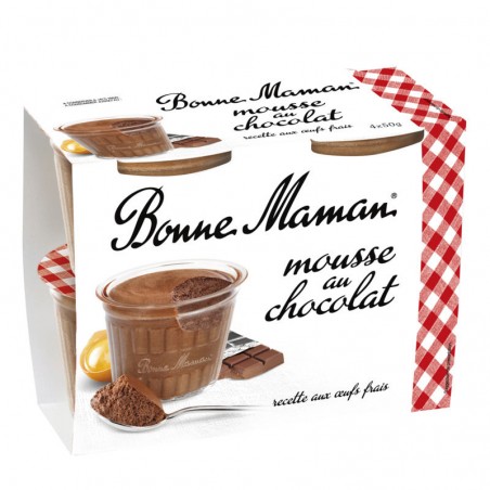 BONNE MAMAN Mousse au Chocolat 4x50g