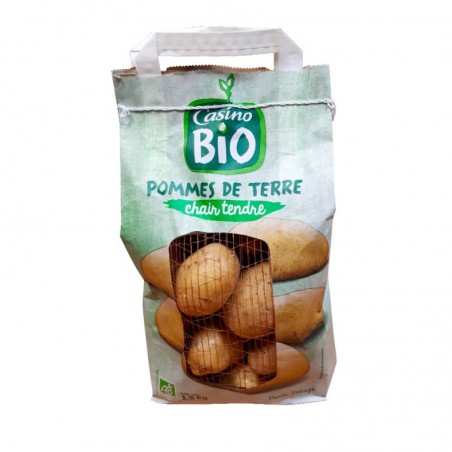 CASINO BIO Pommes de terre chair tendre Bio - FRANCE Cat1 1.5Kg